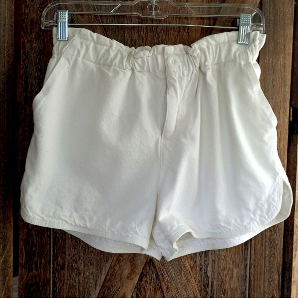 THREAD & SUPPLY Hang Loose Soft White Paperbag Style Elasticized Waist Shorts S - Picture 2 of 7